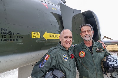  New member Col. Carlos Martinez Vara de Rey with Manuel Carazo, F-4 Phantom II Society supporter